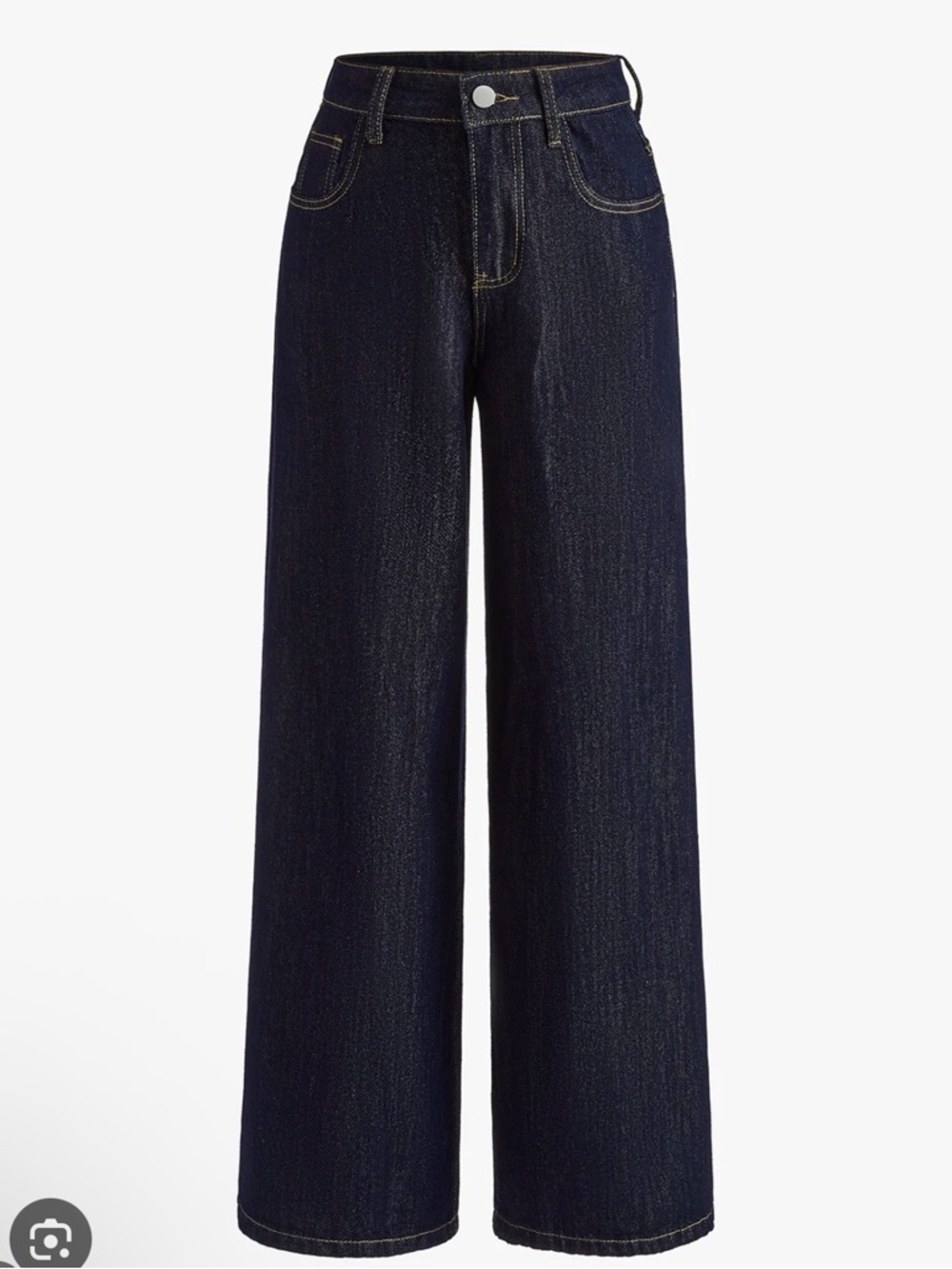 Commense Dark Indigo Wide-Leg Jeans